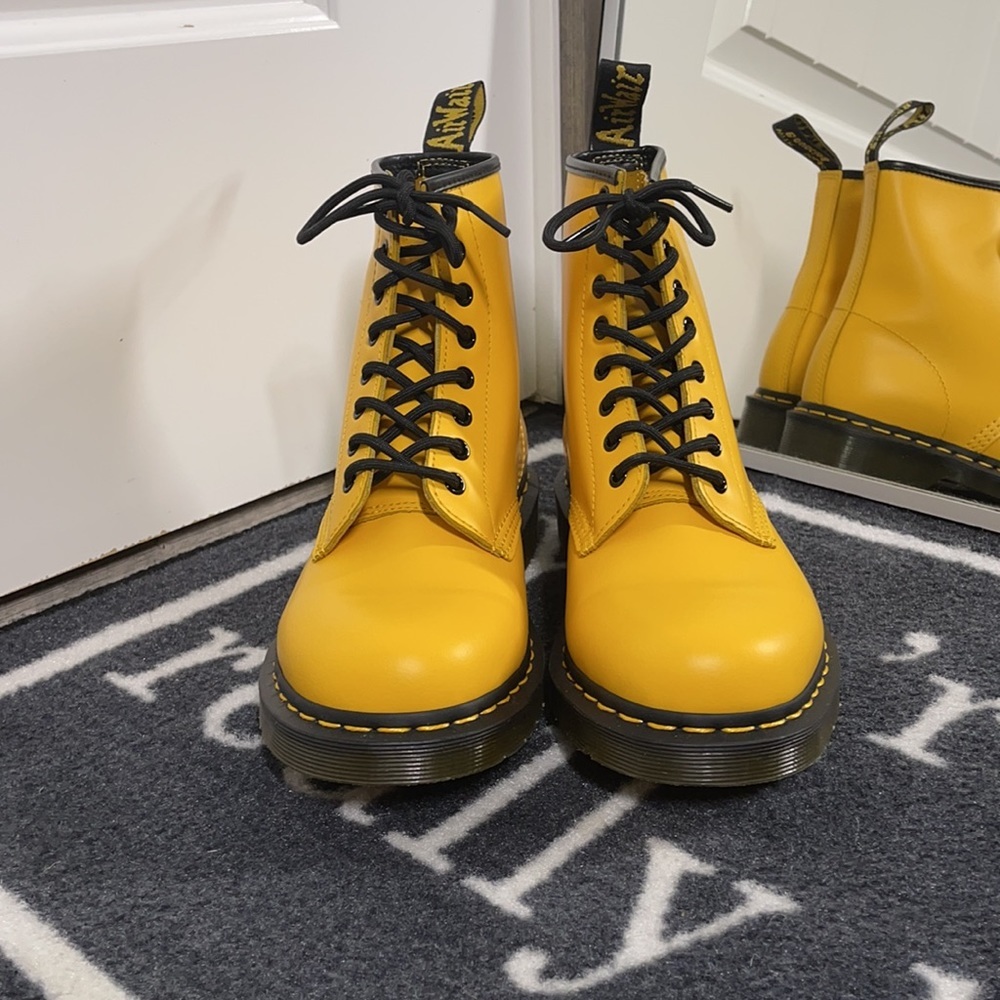 New with tags Yellow Doc Marten’s: ❤️❤️ HOST PICK - Picture 3 of 11